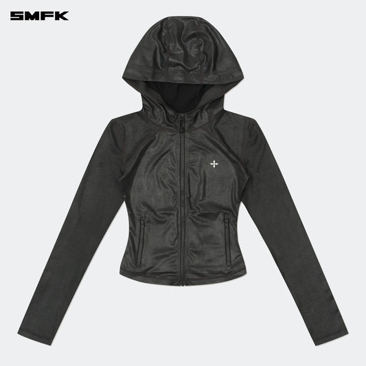 SMFK FUTURE WAVE MINDFUL ELASTIC TRAINING HOODIE BLACK