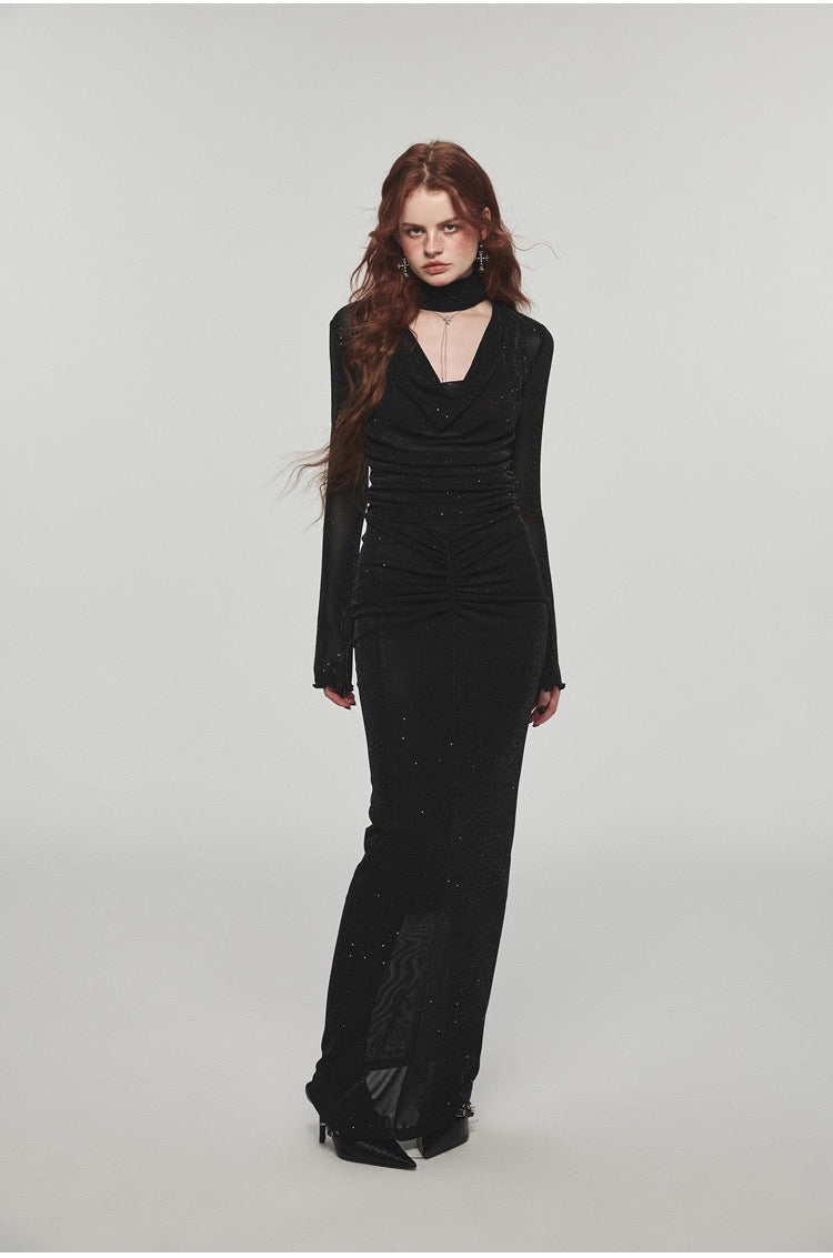 1jinn V-neck Long Skirt Suit