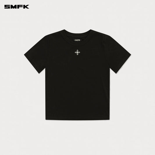COMPASS CLASSIC CROSS CHAIN BLACK SLIM FIT SPORTS TEE