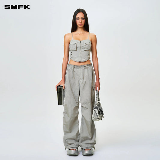 SMFK FUTURE STORM HUNTING LOOSE PARATROPER PANTS SILVER