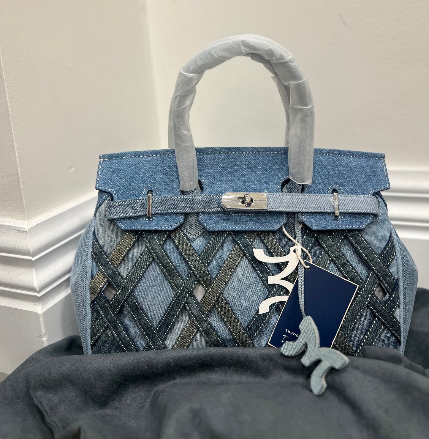 Emotional World Shoulder Bag 30 Denim Plait