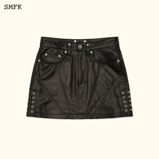 SMFK WILDWORLD ROCK SUEDE MID-WAIST MINI SKIRT