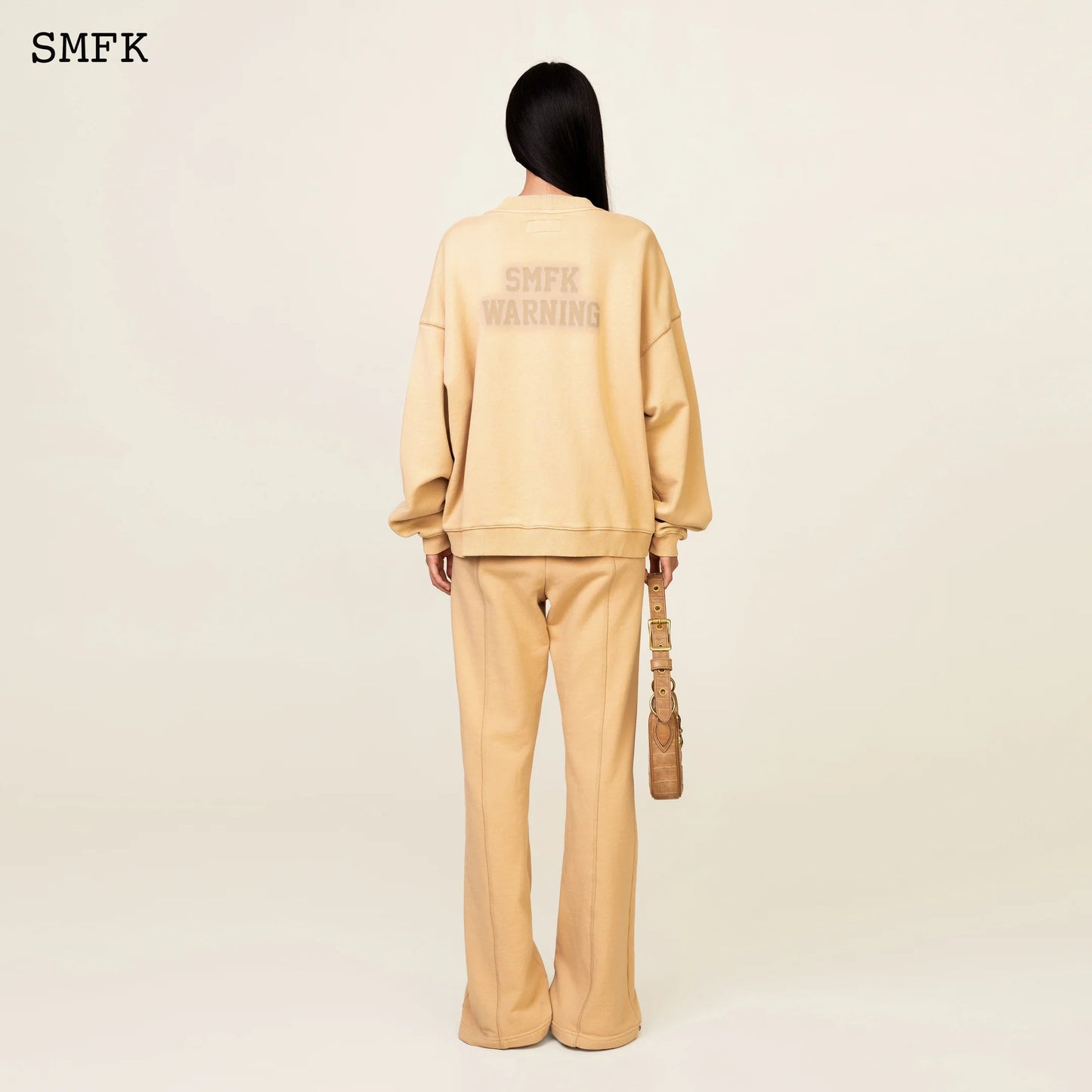SMFK WILDWORLD DESERT CAMPING OVERSIZE HOODIE IN WHEAT