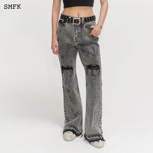 SMFK WILDERNESS WANDERING MERMAID LIGHT GREY JEANS