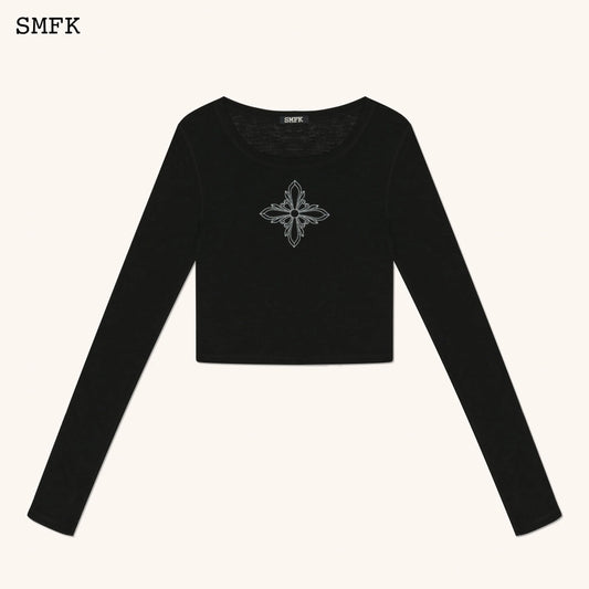 Wildworld Black Dancer Woolen Top
