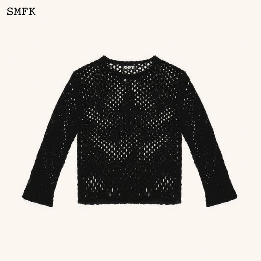 Wildworld Black Spider Web Hoodie Smock