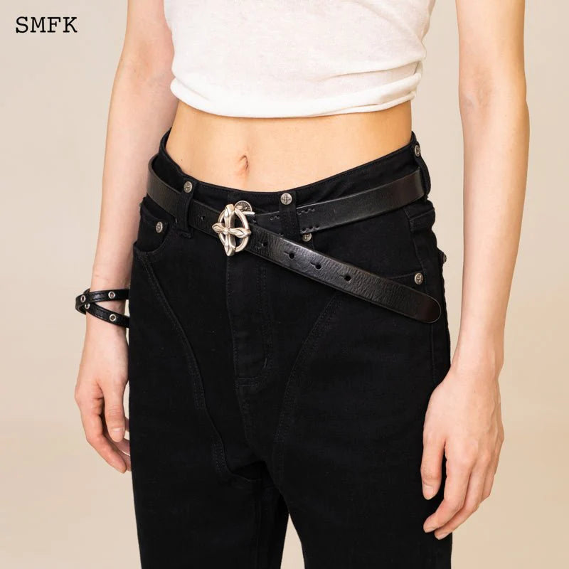 Compass Handmade Black Belt