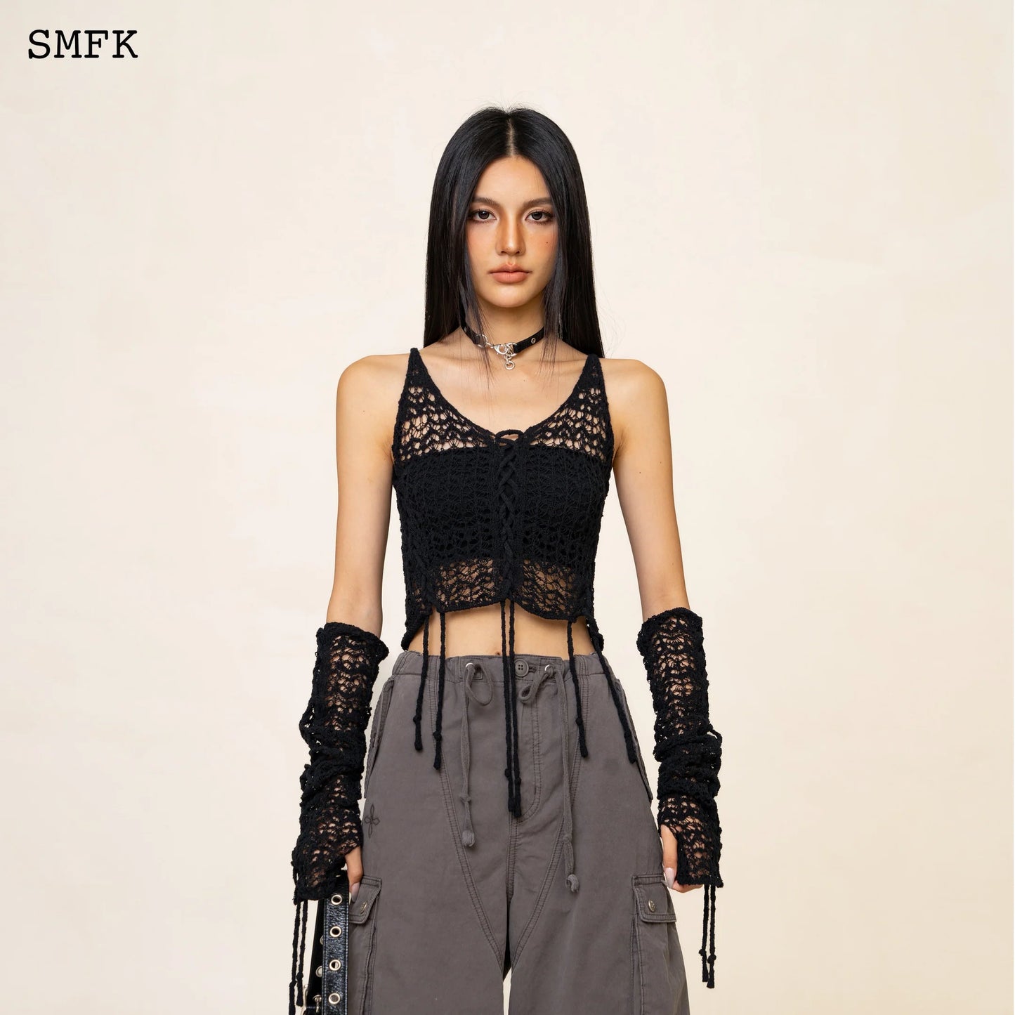 Wildworld Black Jellyfish Weaved Top Set