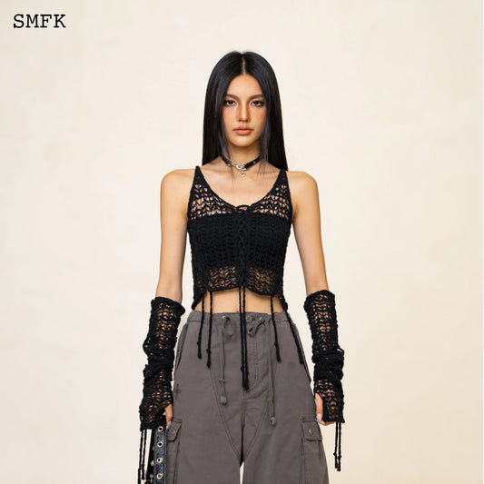 Wildworld Black Jellyfish Weaved Top Set