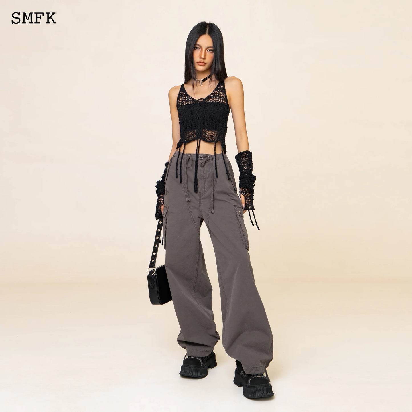 Wildworld Black Jellyfish Weaved Top Set