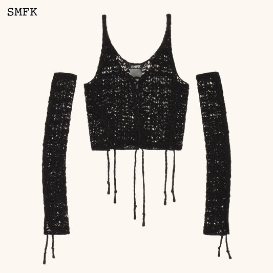 Wildworld Black Jellyfish Weaved Top Set