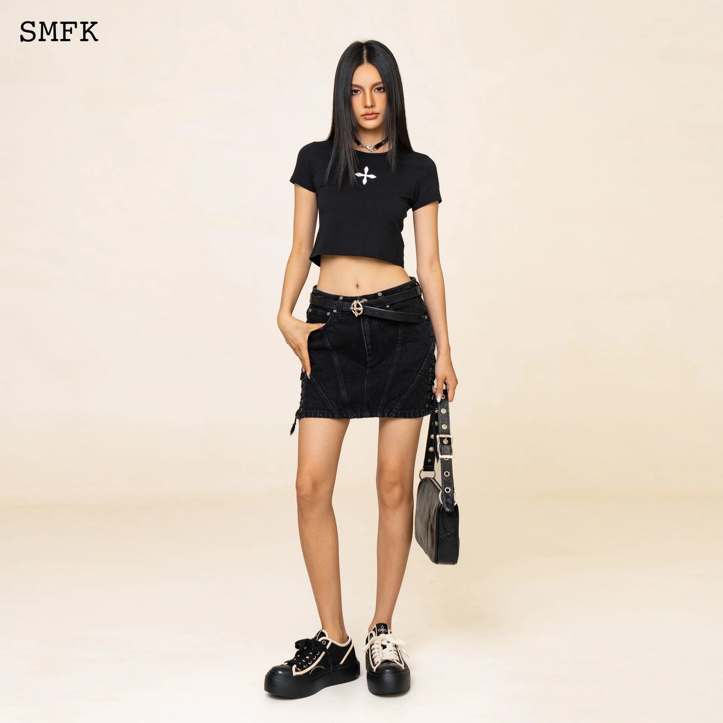 Compass Cross Sport Tights Tee In Black