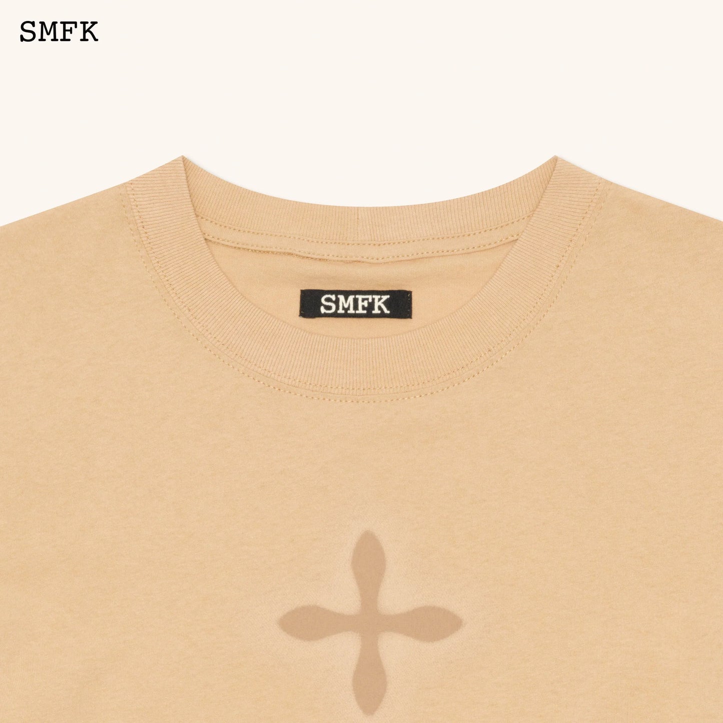 Compass Cross Slim-Fit Tee In Wheat