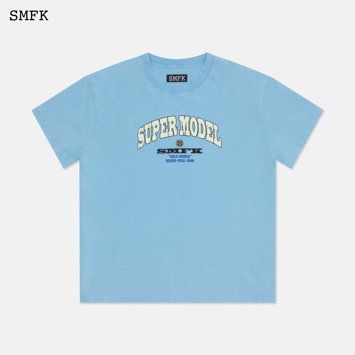 Oversized Super Model Blue T-shirt