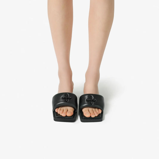 Compass-Duck Heeled Sandals