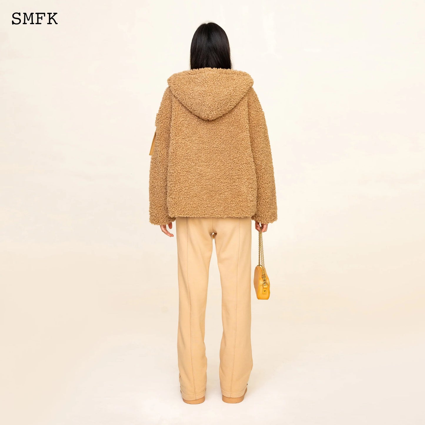 Wildworld Adventure Outdoor Faux Fur Hoodie In Wheat