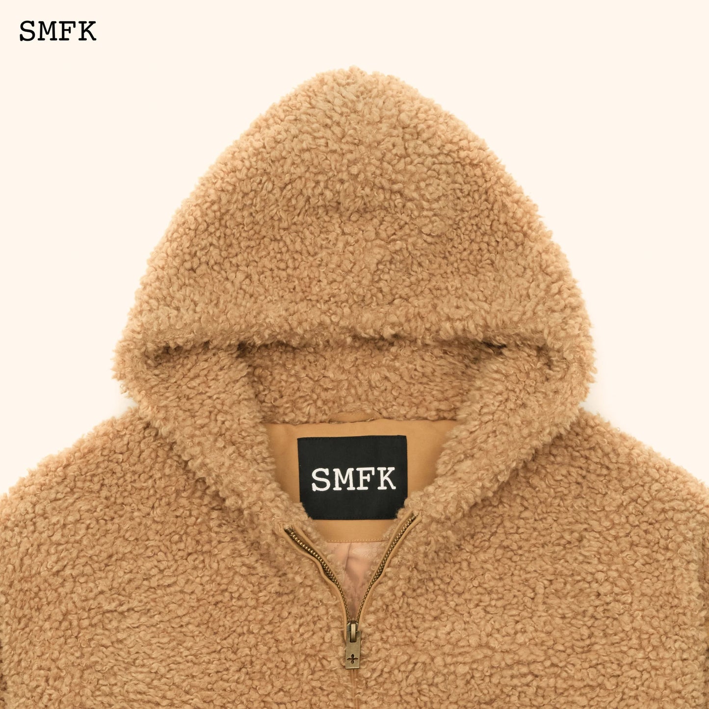 Wildworld Adventure Outdoor Faux Fur Hoodie In Wheat