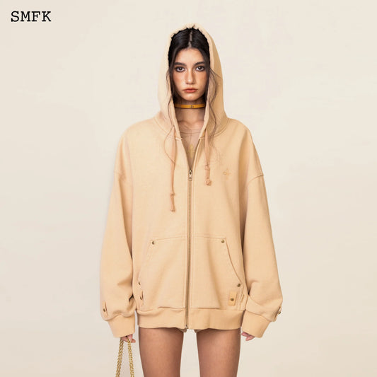 Compass Classic  Cross Hoodie  Wheat Jacket