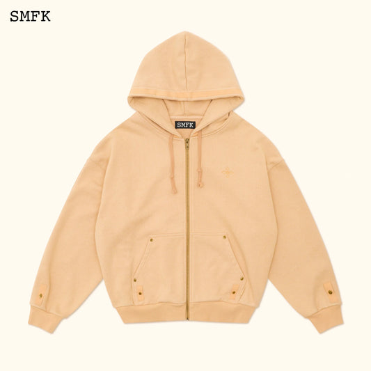 Compass Classic  Cross Hoodie  Wheat Jacket