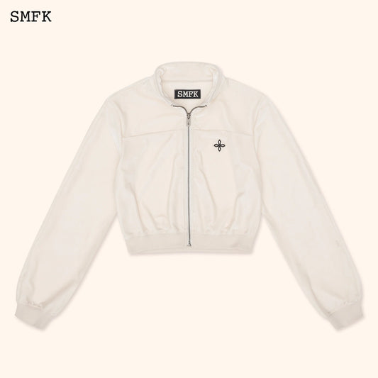 SMFK COMPASS ROVE TRAINING JACKET WHITE VELVET