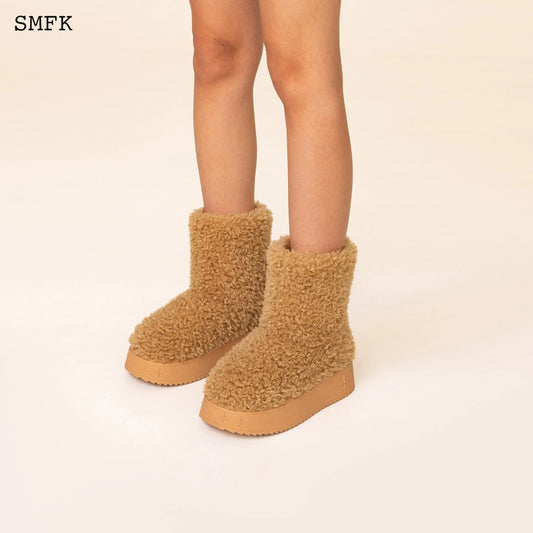 SMFK COMPASS WOOLLY WHEAT FLUFFY BOOTS