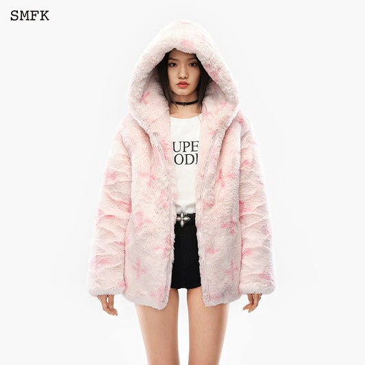 SMFK GARDEN SNOWMAN HOODIE PINK