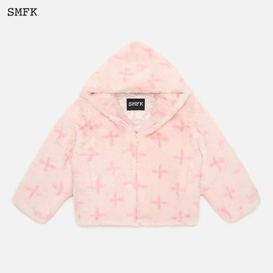 SMFK GARDEN SNOWMAN HOODIE PINK