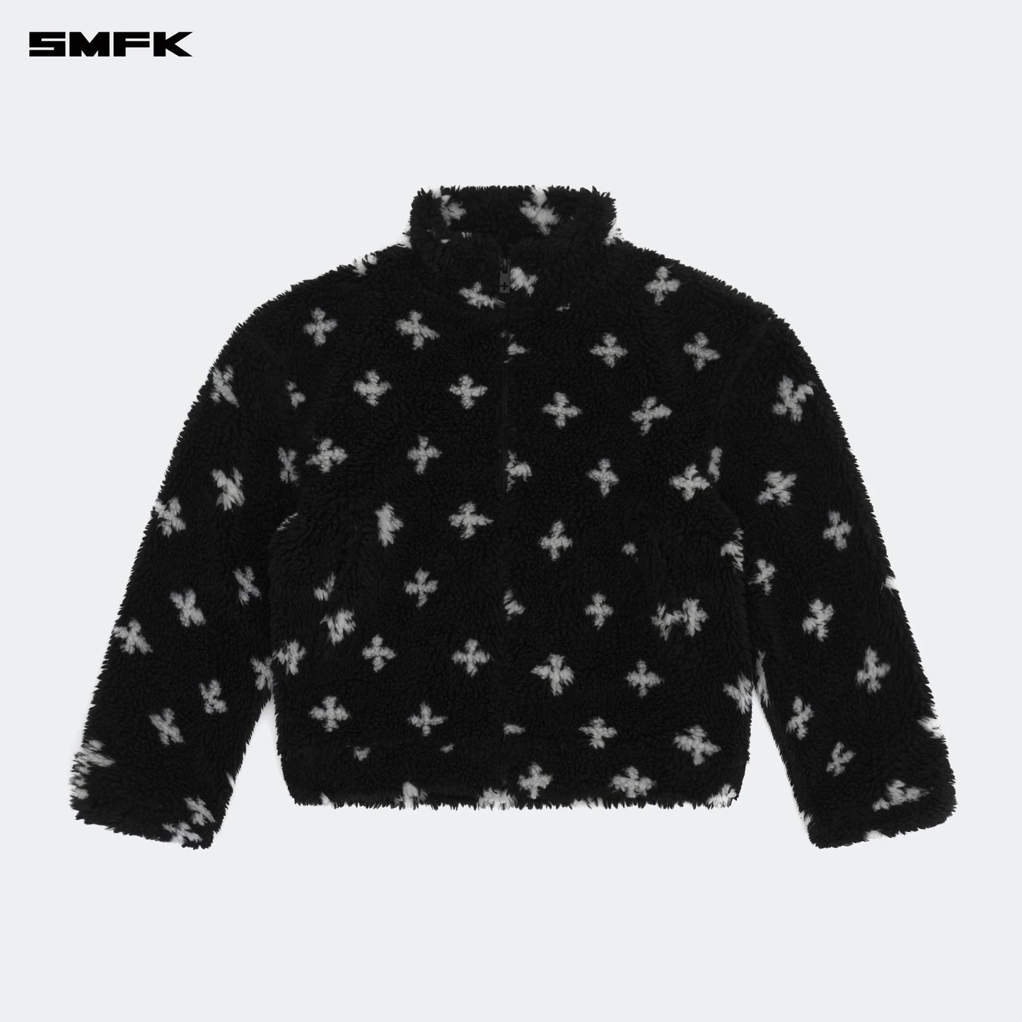 SMFK COMPASS BLACK GARDEN OUTDOOR FURRY JACKET