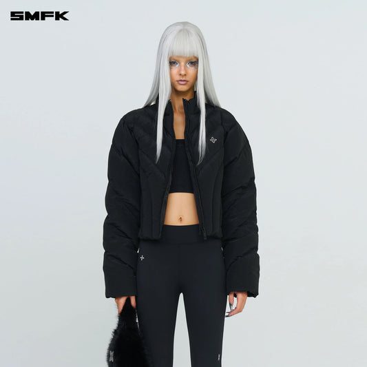 SMFK FUTURE STORM DOWN PUFF JACKET IN BLACK
