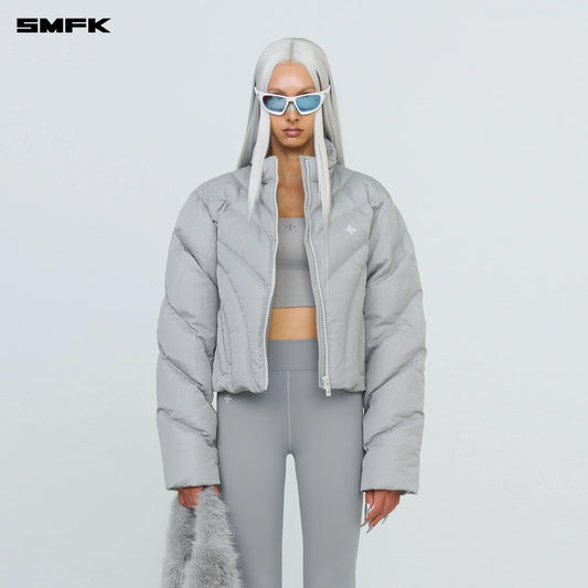 SMFK FUTURE STORM DOWN PUFF JACKET IN GRAY