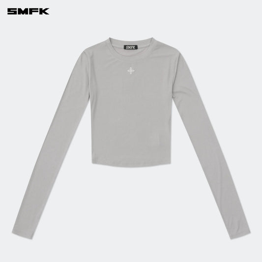 COMPASS HUG TIGHT SPORTS TOP IN GRAY