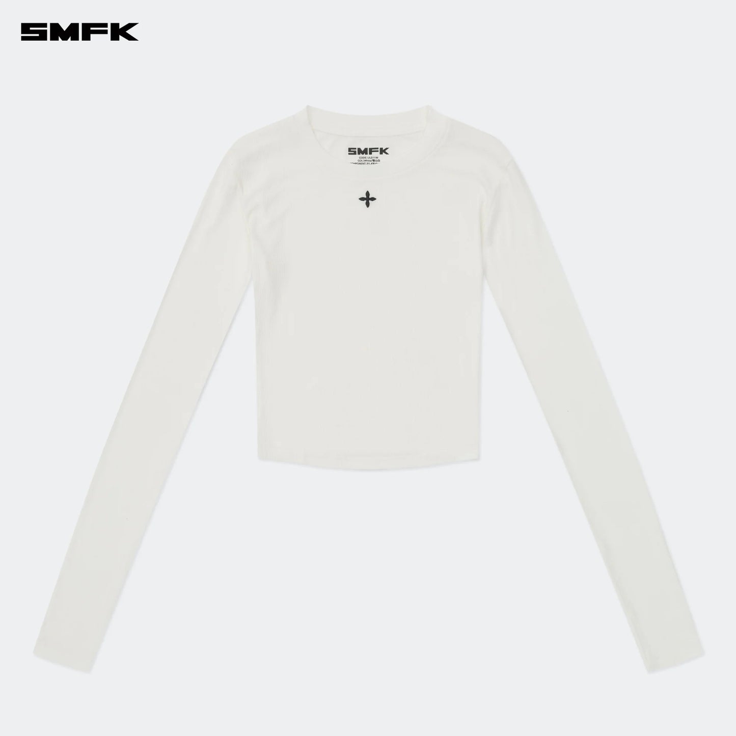 SMFK COMPASS HUG TIGHT SPORTS TOP IN WHITE