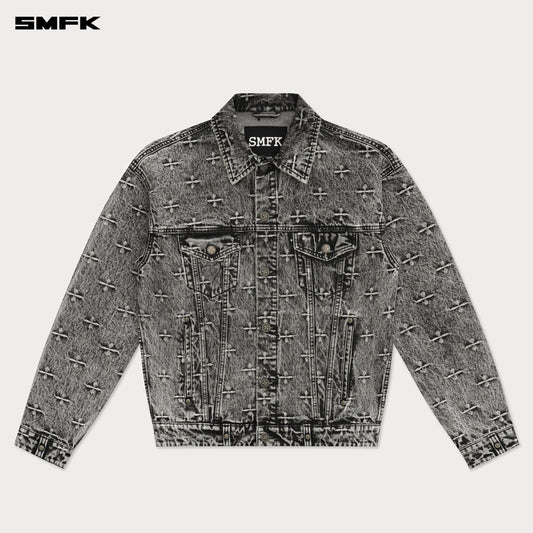 COMPASS STORM GARDEN WIDE FIT DENIM JACKET STORM GARDEN (GRAY)