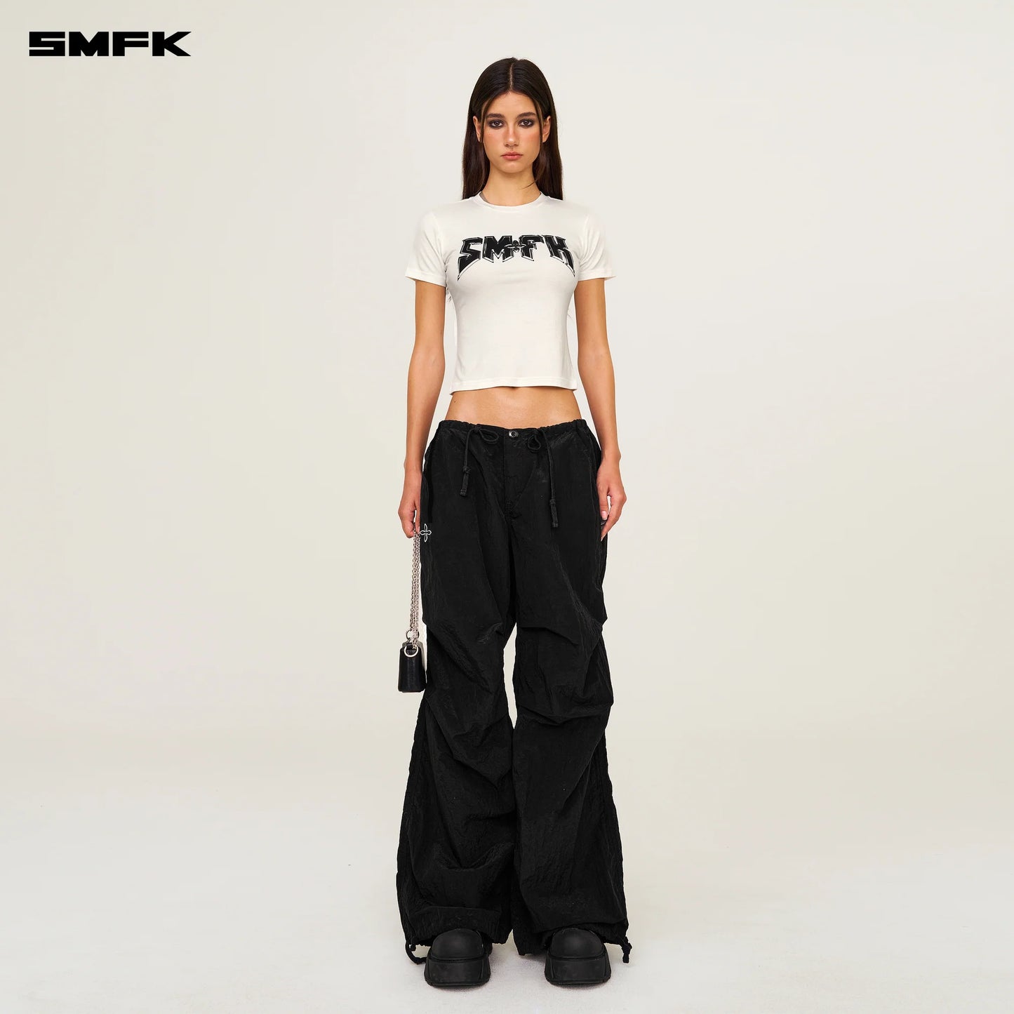 SMFK COMPASS METAL ROCK SLIM-FIT TEE WHITE