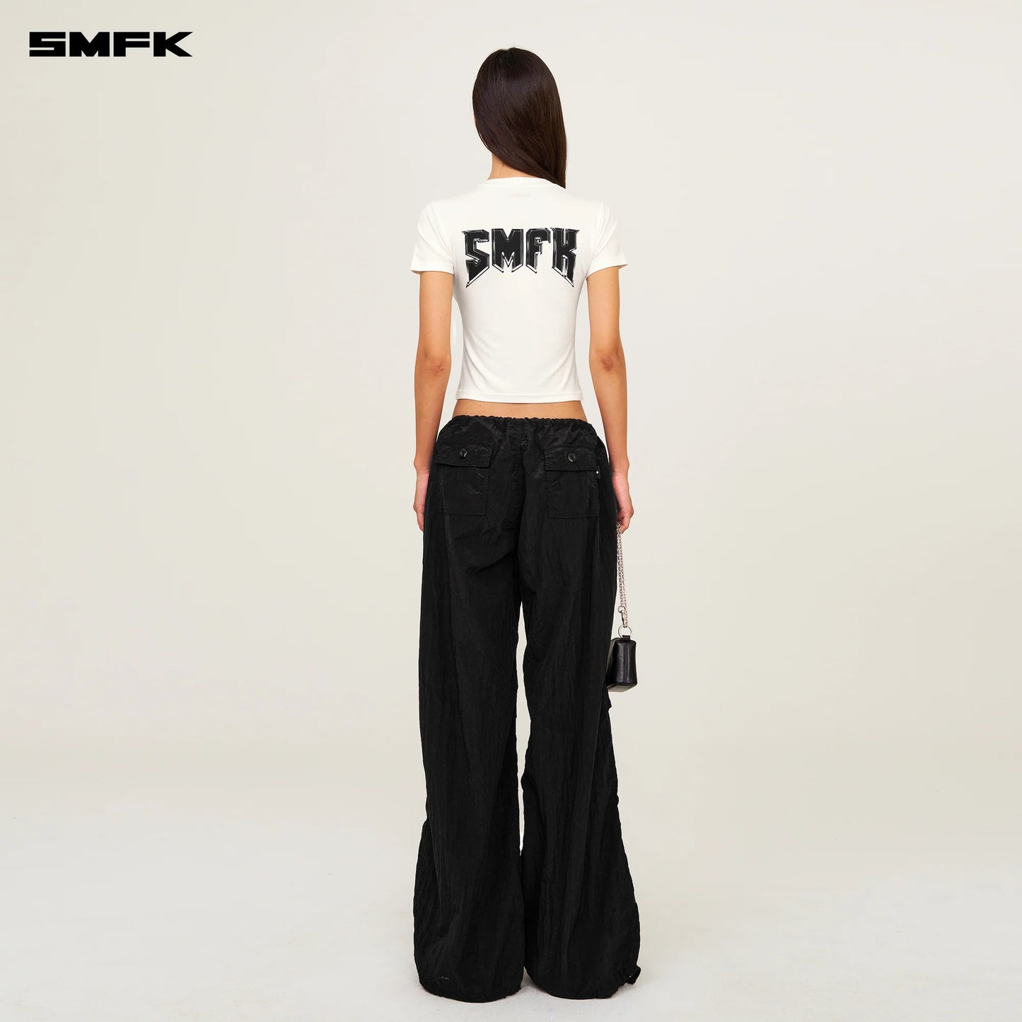 SMFK COMPASS METAL ROCK SLIM-FIT TEE WHITE