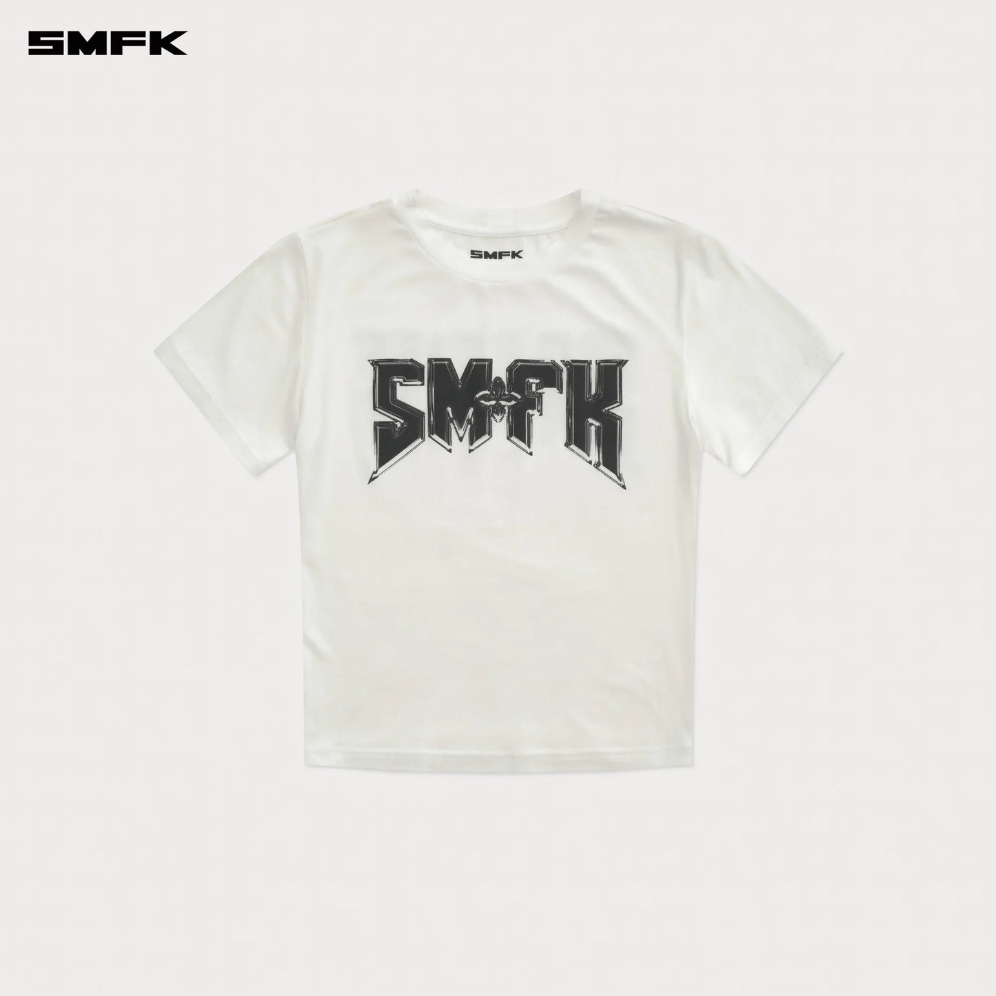 SMFK COMPASS METAL ROCK SLIM-FIT TEE WHITE