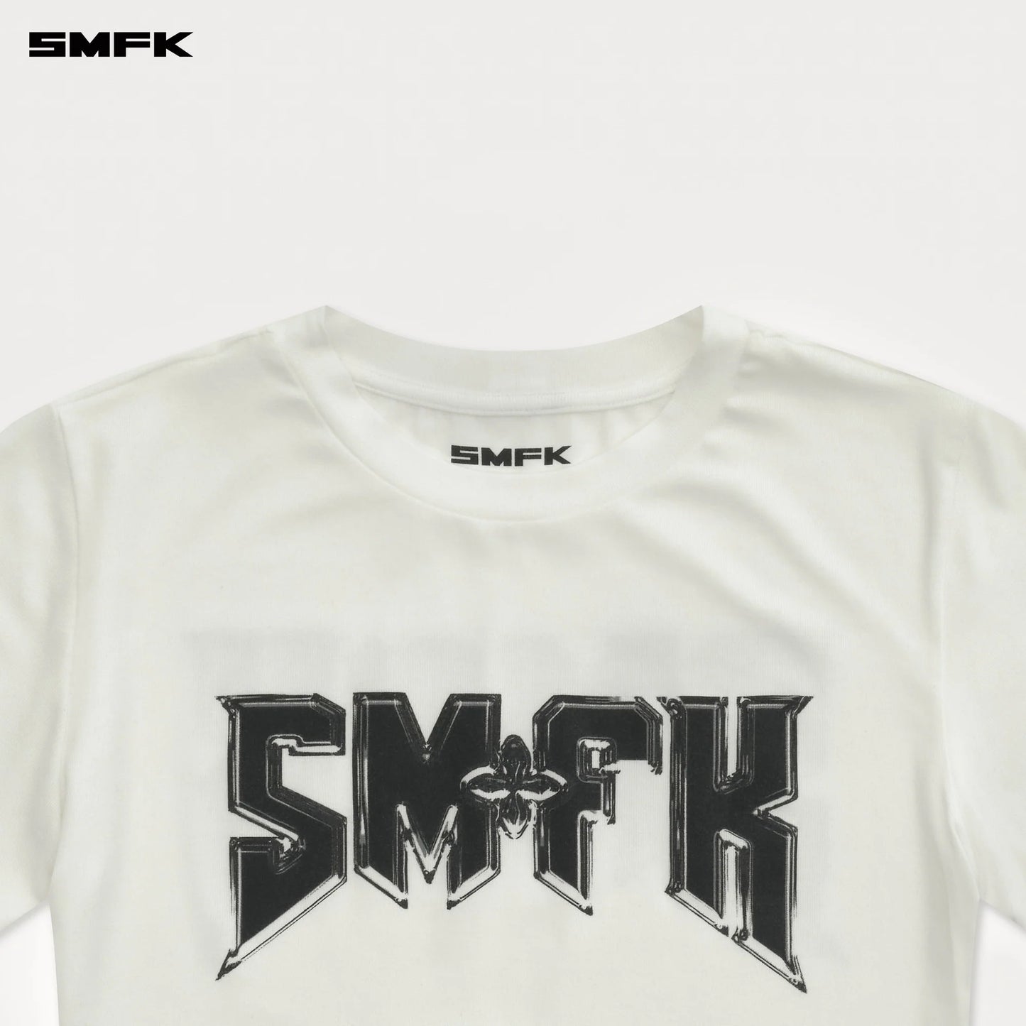 SMFK COMPASS METAL ROCK SLIM-FIT TEE WHITE