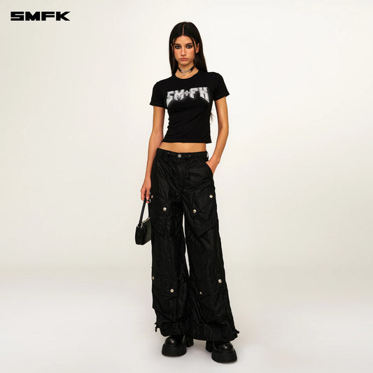 COMPASS METAL ROCK SLIM-FIT TEE BLACK