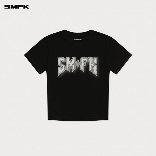 COMPASS METAL ROCK SLIM-FIT TEE BLACK