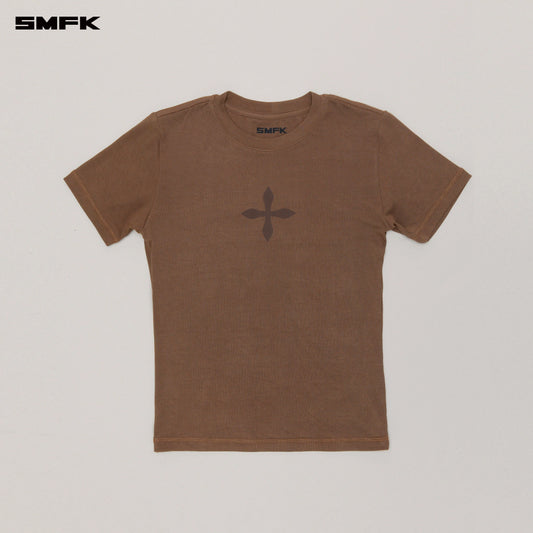 Compass Original Badge Tee Mustang Brown