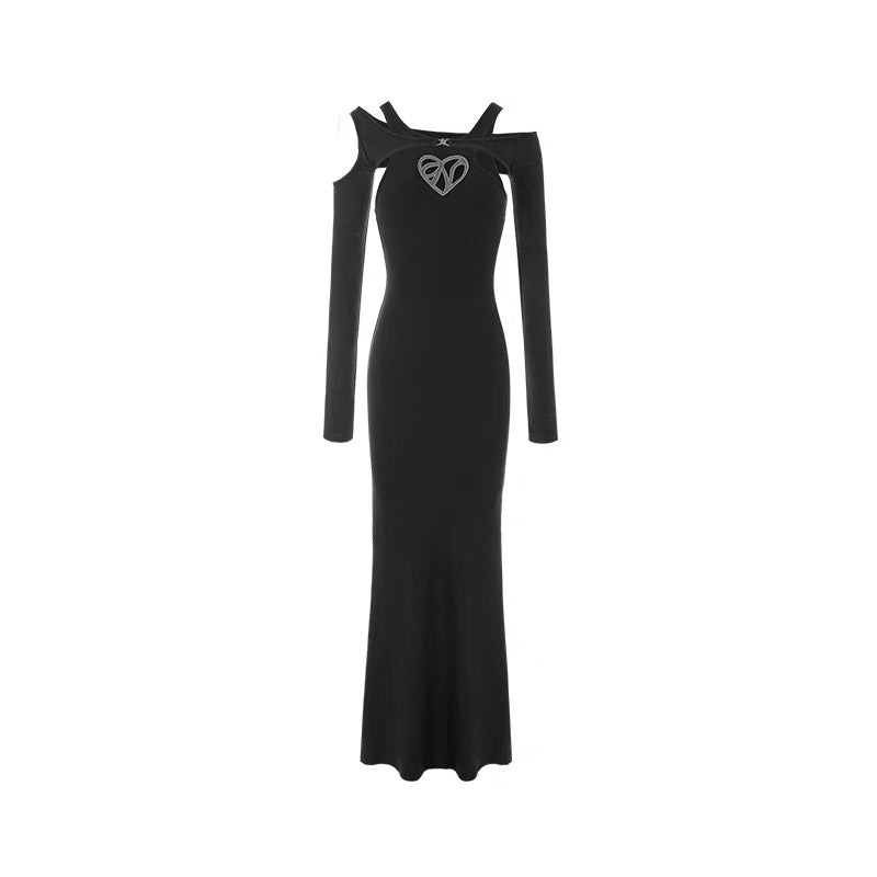 Hip-Covering Long Dress Two-Piece Set