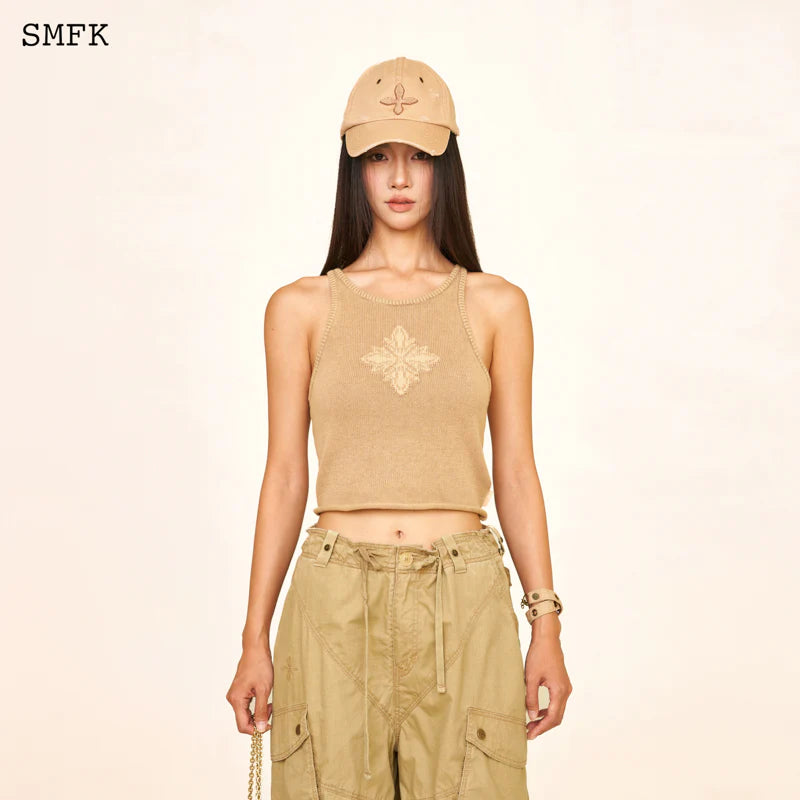 Compass Cross Desert Latte Paratrooper Cap