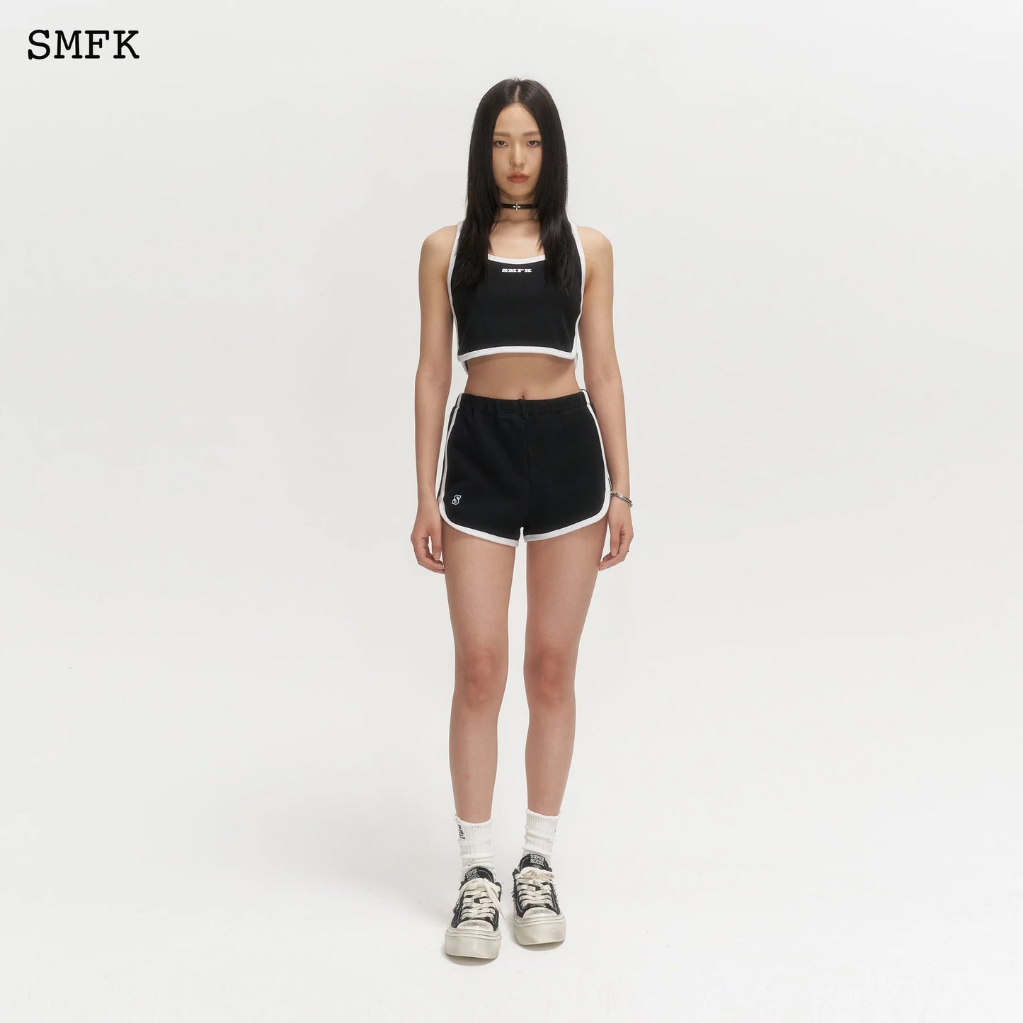 Compass Dark Night's Flower Black Jogging Set