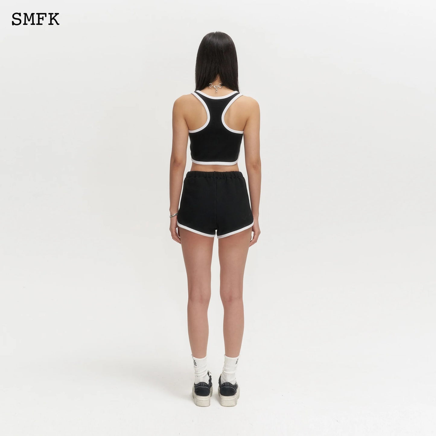Compass Dark Night's Flower Black Jogging Set