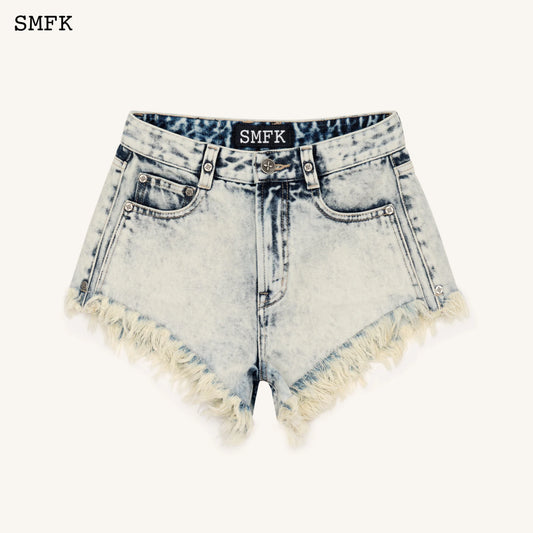 Wildworld Cream Stray Shorts Jeans