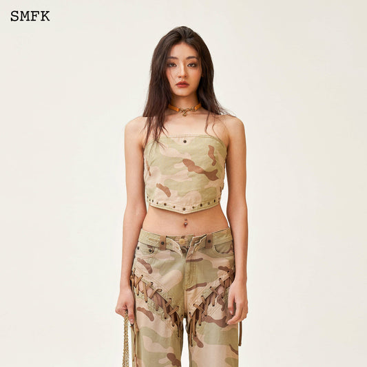 Ancient Myth Desert Camoufalge Bandeau Tube Top