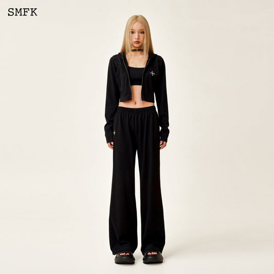 Compass Rove Jogging Sport Suit In Black