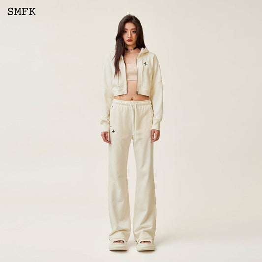 Compass Rove Jogging Sport Suit In White
