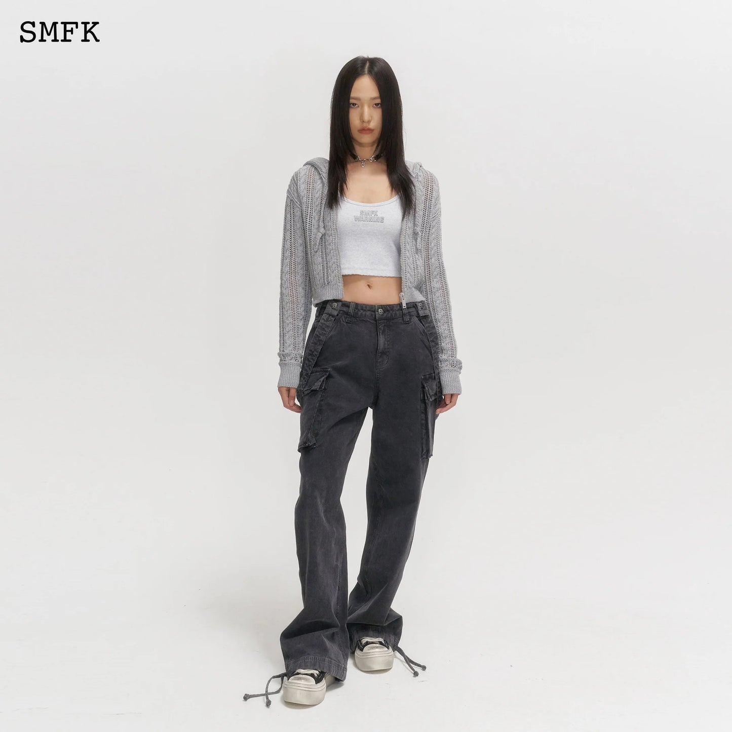 Wilderness Grey Starlight Knitted Hoodie