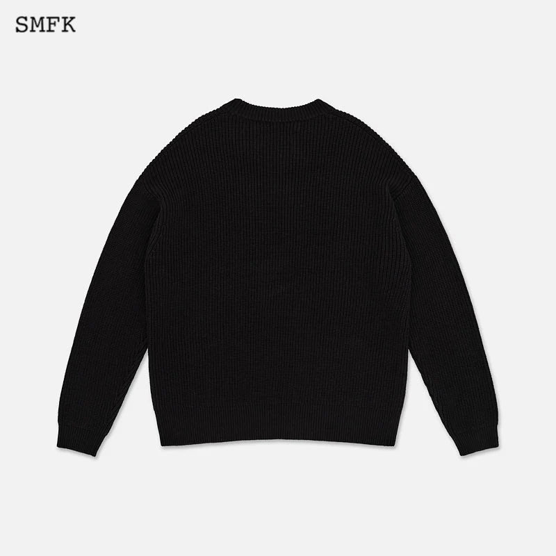 Compass Maze Knit Sweatshirt
